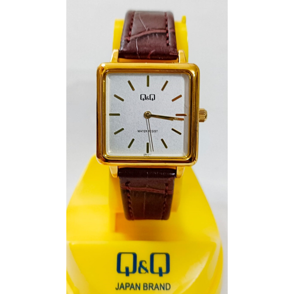 SALE Jam Tangan Wanita Stylist Casual Kulit Leather Analog Original Q&amp;Q QnQ QQ QB51 QB51J Series