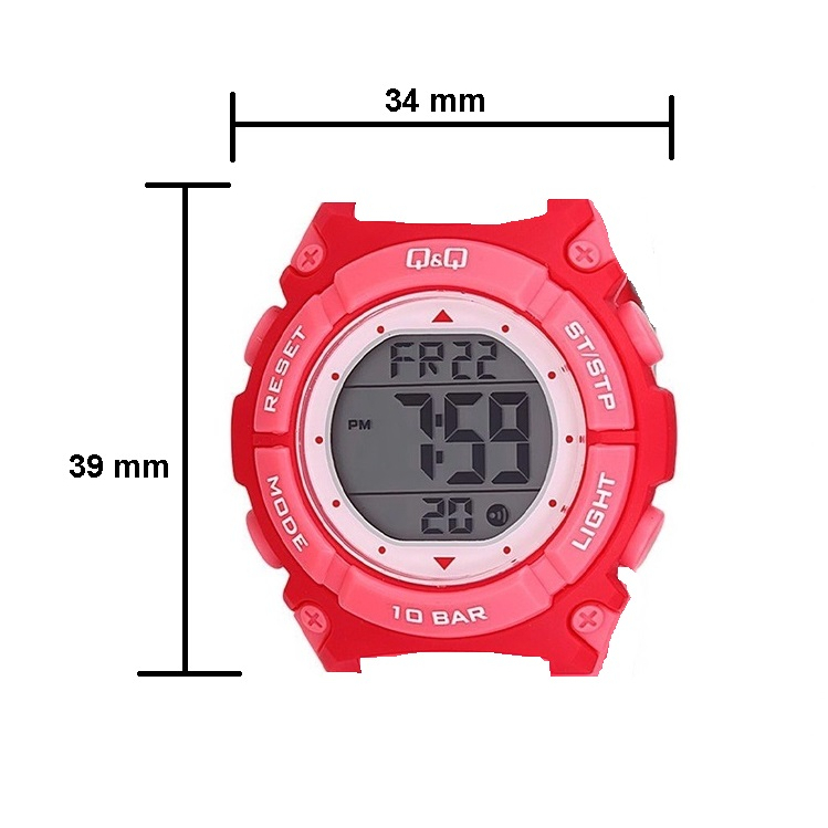 SALE Jam Tangan Anak Casual Sporty Colorful Rubber Digital Original Q&amp;Q QNQ QQ M187 M187J Series