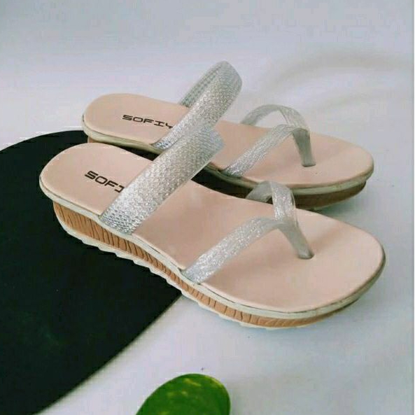 Sandal japit anak perempuan sandal pesta hak wedges cewek | sandal hak anak perempuan