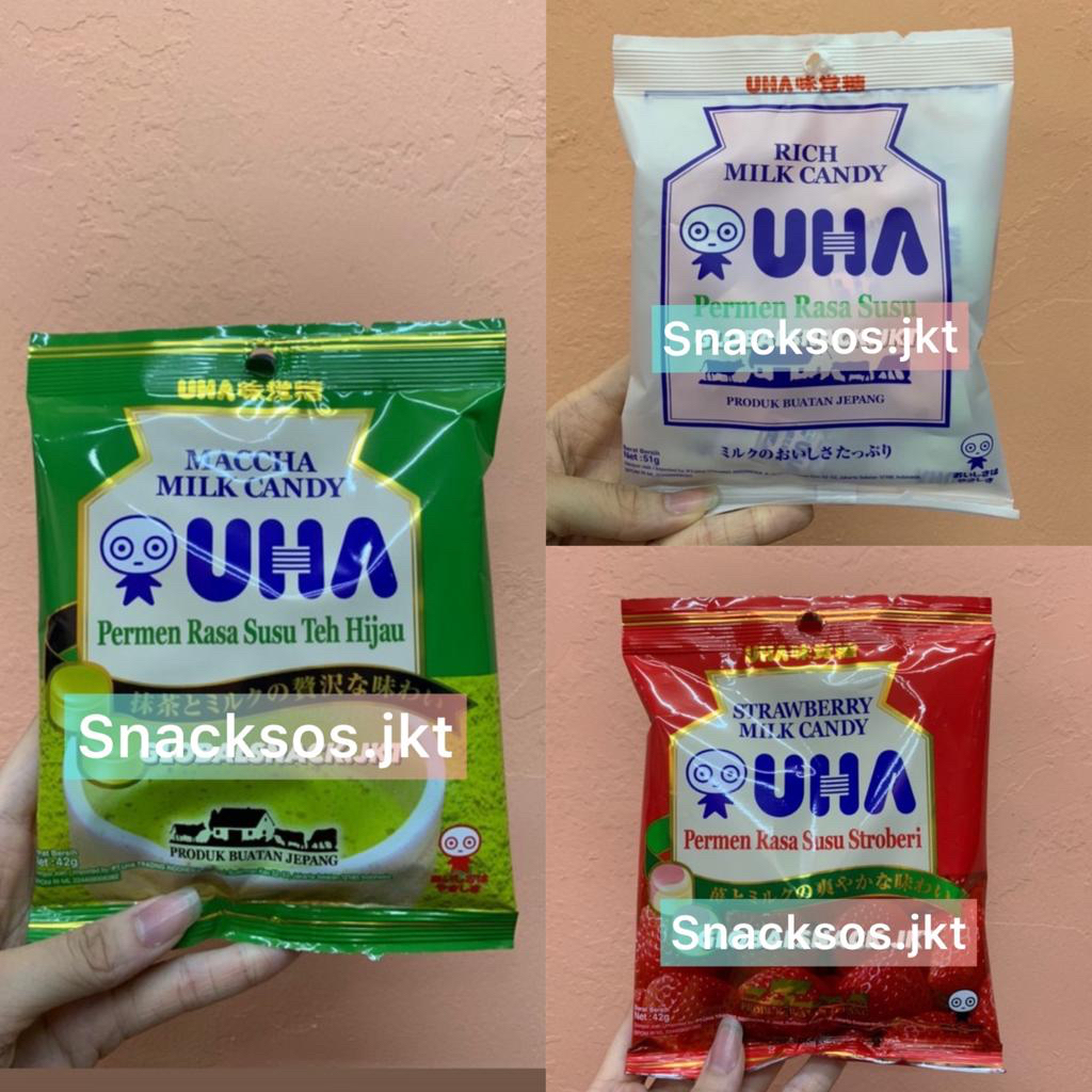 

42g UHA Permen Strawberry / Matcha / Rich Milk Candy