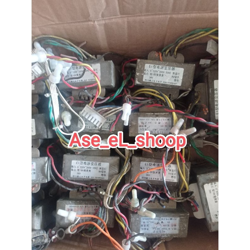 Trafo 19-0-19v 0-9v bekas