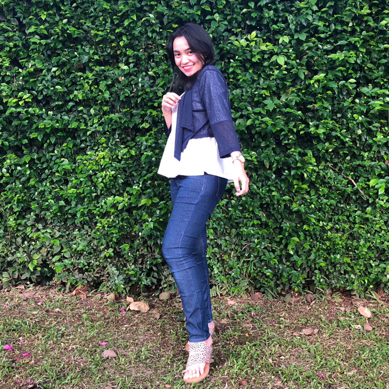 Cardi Pendek Navy - Outer Polos Layer - Cardigan Crop