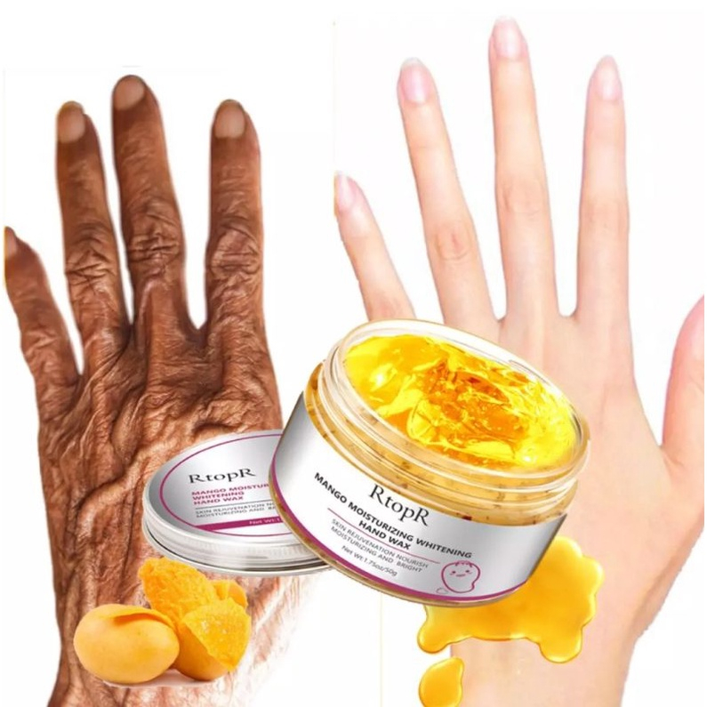 Rtopr Mango Moisturizing Hand Wax Whitening Skin Hand Repair Exfoliating Hand Skin Treatment-50gr