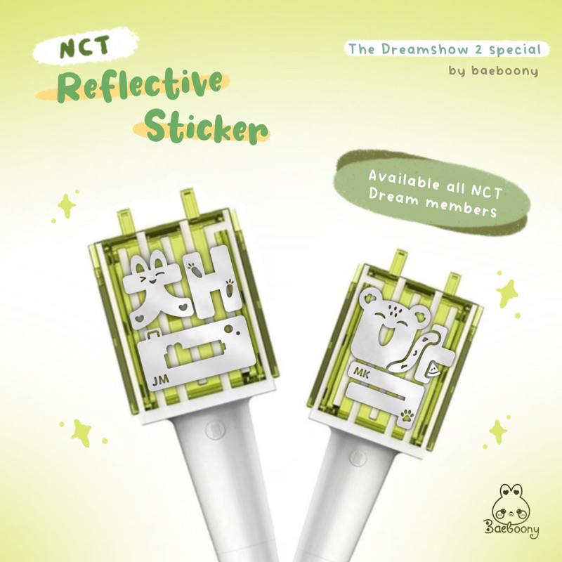 Lightstick Sticker Deco by Baeboony || reflective reflektif nct dream 127