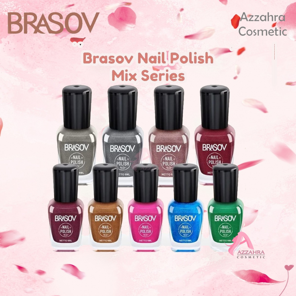 BRASOV Nail Polish Assorted Colours | Nail Rainbow