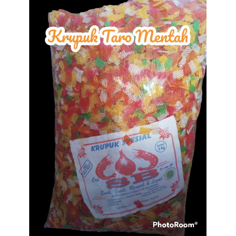 

Kerupuk Taro Warna Warni/Krupuk Taro Mentah