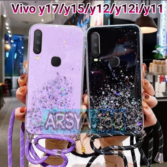 CASE GLITER +TALI  ( VIVO Y11 / Y12 / Y15 / Y17 / Y12I ) CASE TERBARU ,KEREN KECE 2023 - ARSYA 168