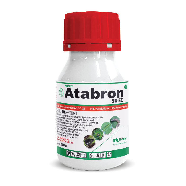 Atabron 50EC 250 ml Insektisida Obat Hama Ulat Belalang Wereng Walang