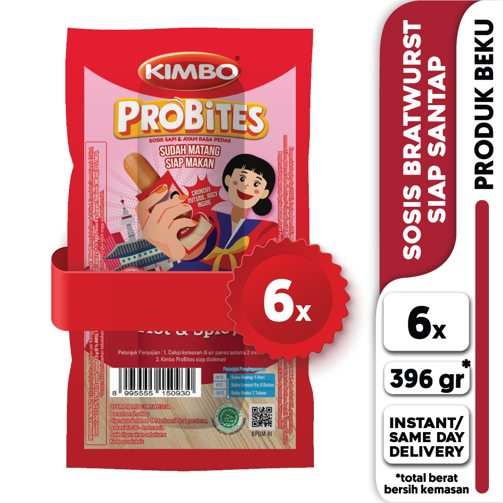 

KIMBO Probites Korean Hot & Spicy 6 Pack