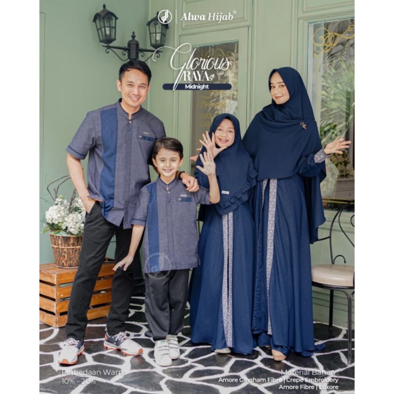 READY STOCK Sarimbit Glorious Midnight by Alwa Hijab
