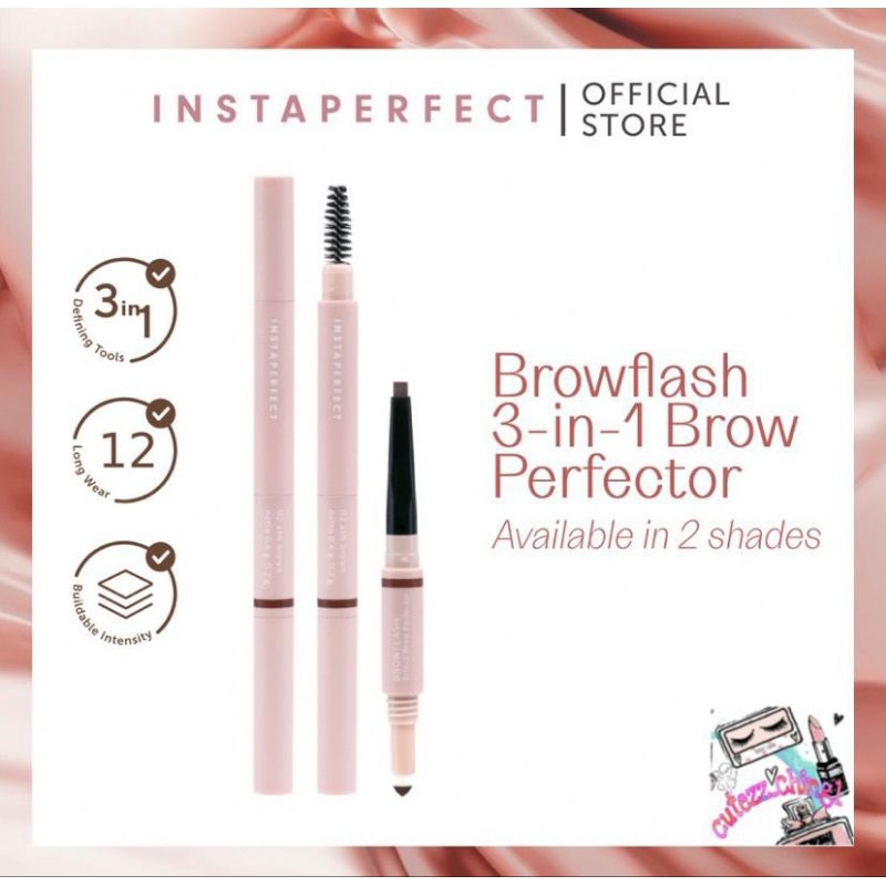 ☃️Cutezz_Ching1☃️Wardah Instaperfect Browflash 3 in 1 Brow Perfector