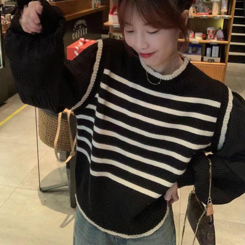 Hye-Won Sweater LongSlevee Katun - Atasan Wanita Rajut Lengan Panjang Import TM (Y1055)