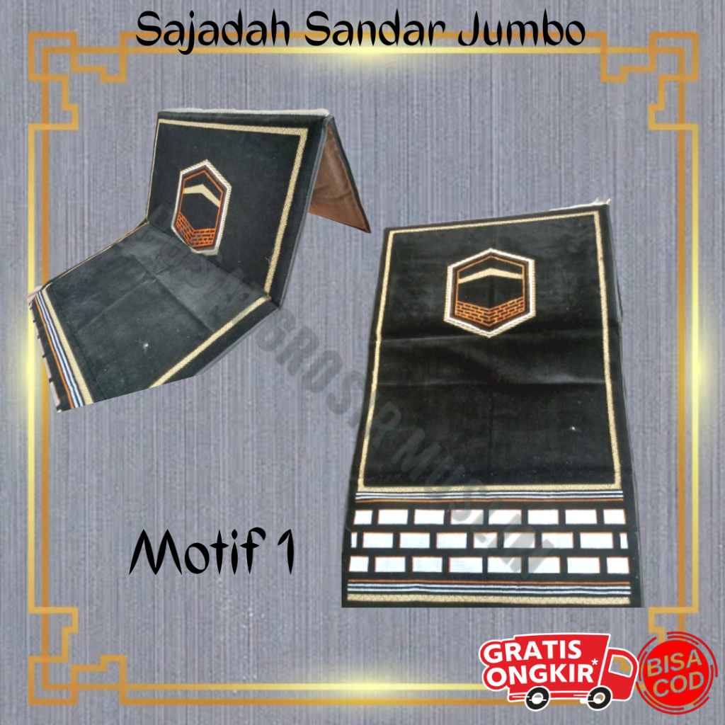 Sajadah Sandar Azmi Jumbo/ Sajadah Sandar Jumbo MultiFungsi / Sajadah Sandar Dewasa