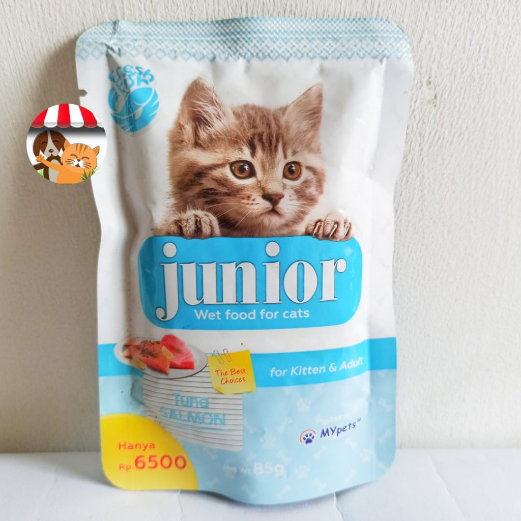 Junior Pouch 85gr Makanan Basah Kucing Dewasa dan Anak