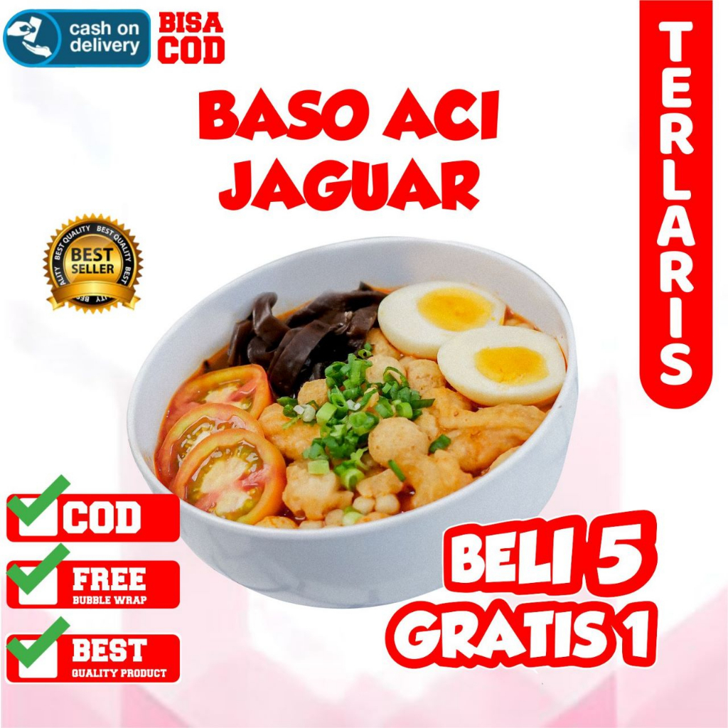 

BASO ACI TULANG RANGU JAGUAR BAKSO ACI INSTAN BOCI INSTANT PEDAS MERCON