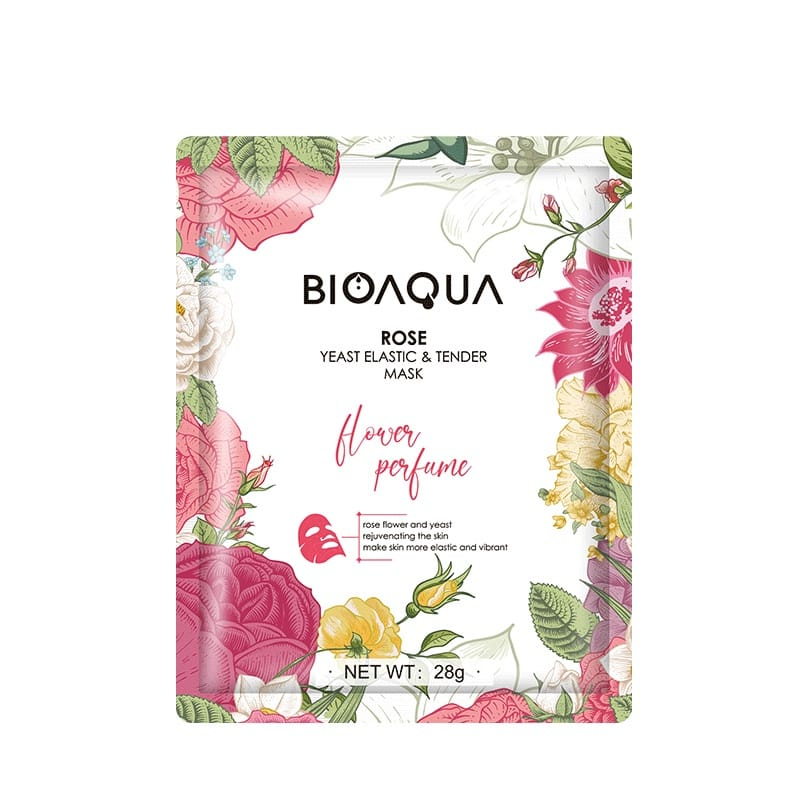 BIOAQUA Sheet Mask Flowers 28gr - Masker Wajah Bio Aqua - BPOM -all varian