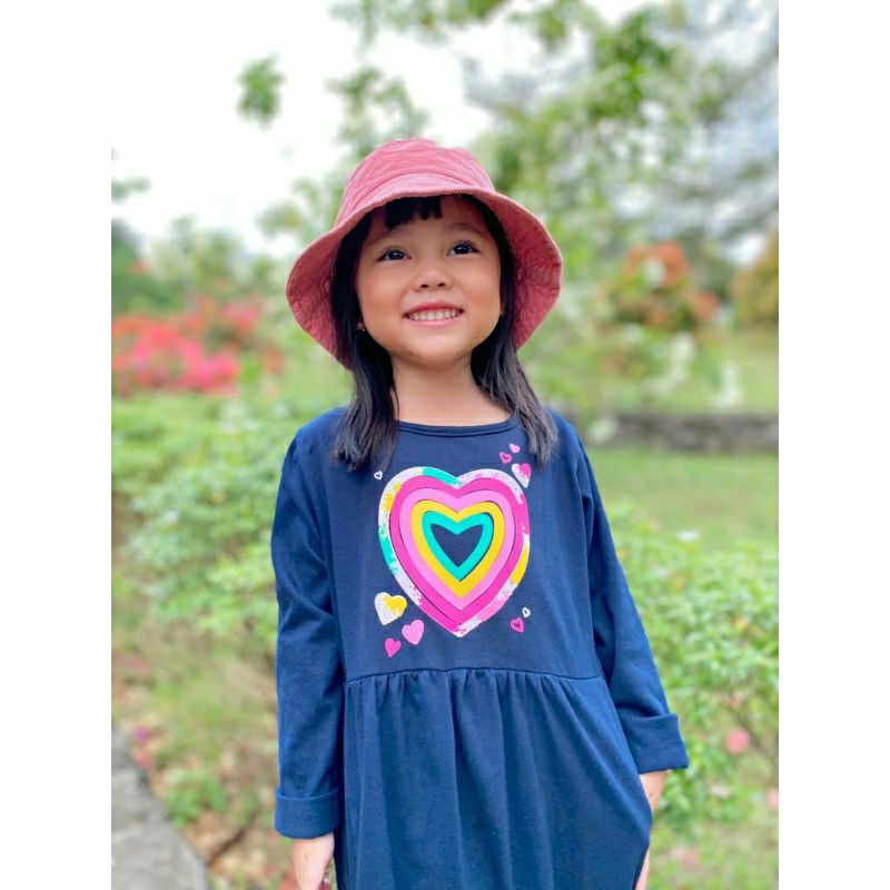 Gamis Ataya 1-10 Tahun dengan Kaos Premium Smilee Pakaian Muslim Anak