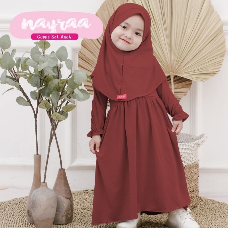 PAKAIAN MUSLIM NAYRA BAJU LEBARAN NAYRAA GAMIS SET BAYI GAMIS BAJU LEBARAN