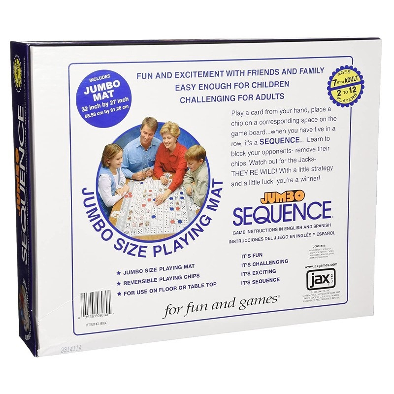 Sequence Jumbo Board Game