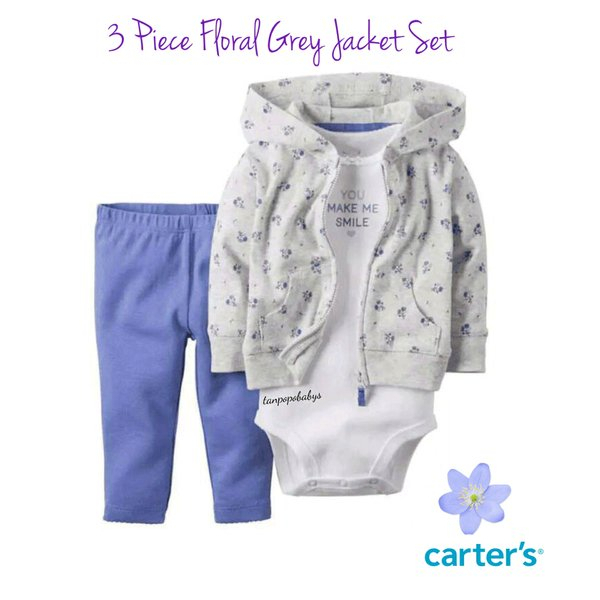 ♥BabyYank♥ JUMPER/ROMPER CARTER'S SET 3 IN 1 3bulan-24bulan