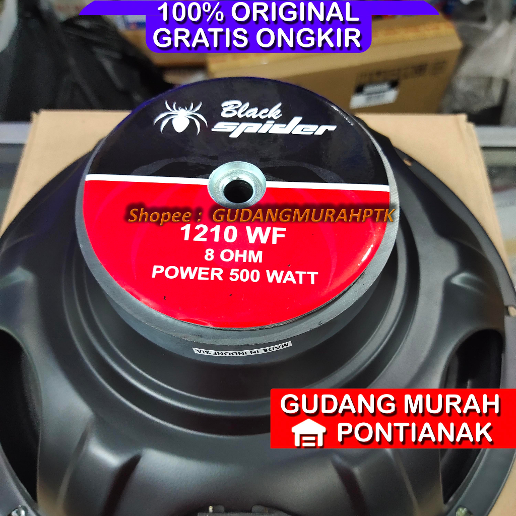 Speaker BlackSpider 12&quot; 500 Watt 1210WF 12inch Original Black Spider 1210 wf Woofer 500Watt 500W 12 inch SUBWOOFER