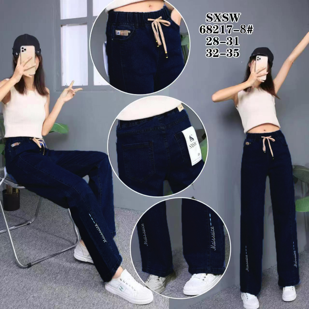 CELANA JEANS WANITA KULOT CUTBRAY PREMIUM IMPORT//BAHAN FULL STREET //BRAND SXSW 27 - 34 JUMBO