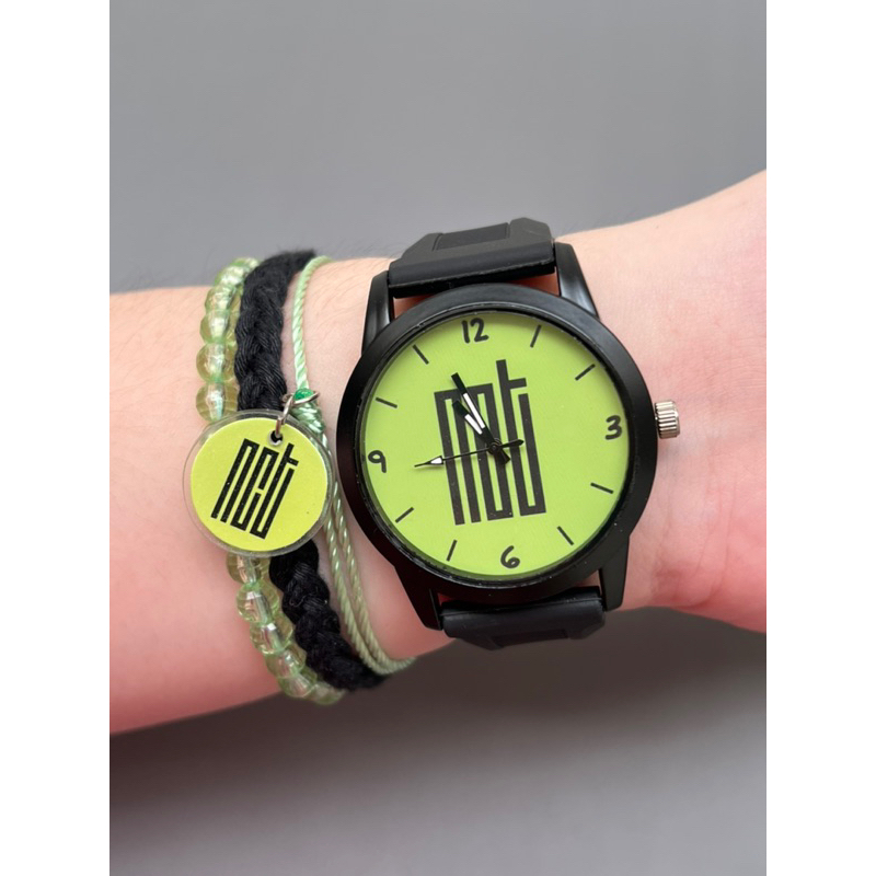 Jam Tangan NCT GREEN LOGO