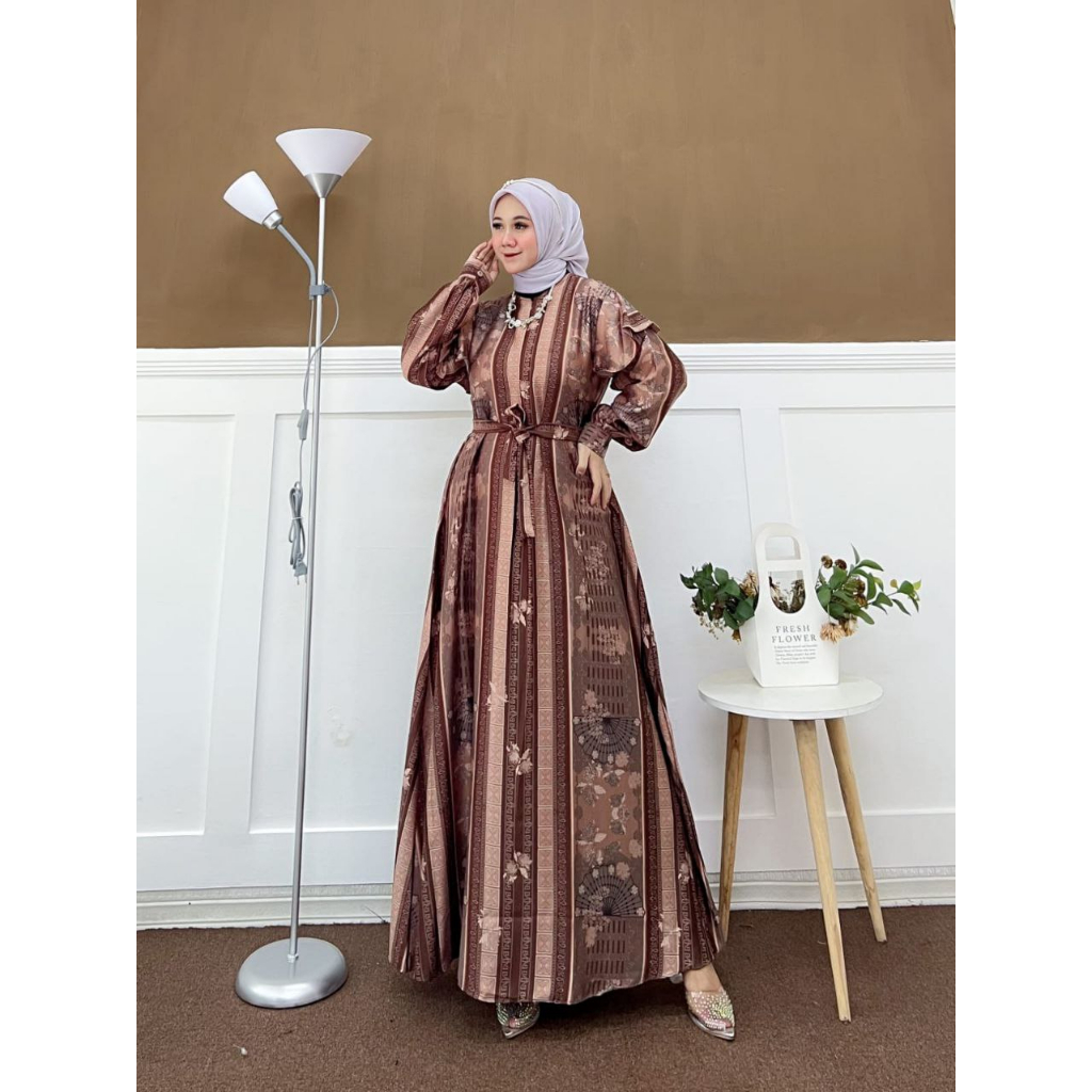 Saroja | Rayana Dress Premium Gamis Syar'i Ramadhan | SJ Fashion