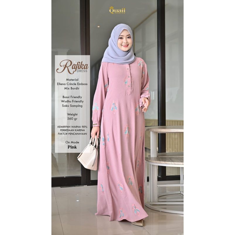 Gamis Rafika maxy dress ORI quail