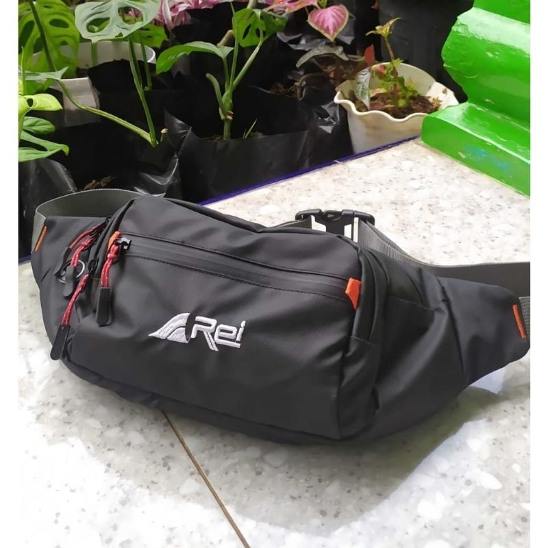 TAS PINGGANG PRIA REI WAISTBAG TAS SELEMPANG ANTI AIR BAHAN BIMO