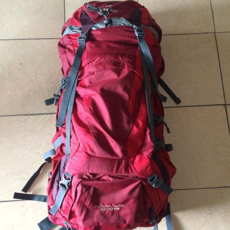 TAS CARRIER DEUTER FUTURA VARIO SERIES 45+10 LTR SECOND BEKAS ORI