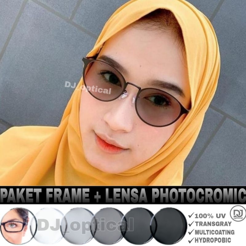 Frame Kacamata Photocromic 9614 | Kacamata Trendy | Kacamata Minus
