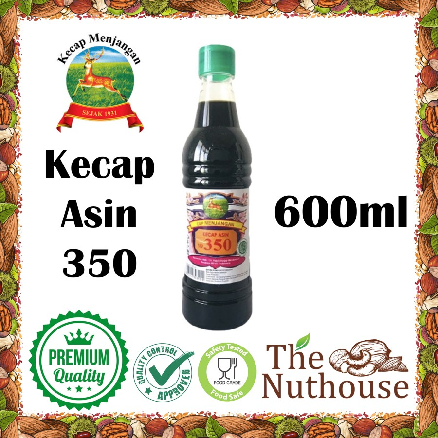 600ml Kecap Asin Cap Menjangan No. 350