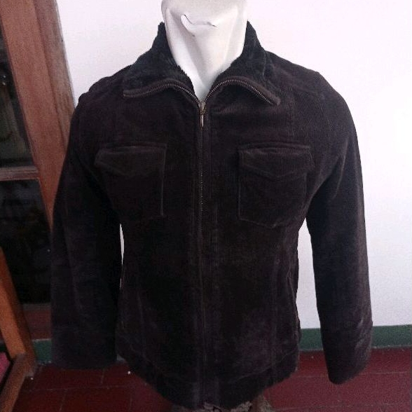 Vintage CLOTHING Black Corduroy Sherpa Jacket