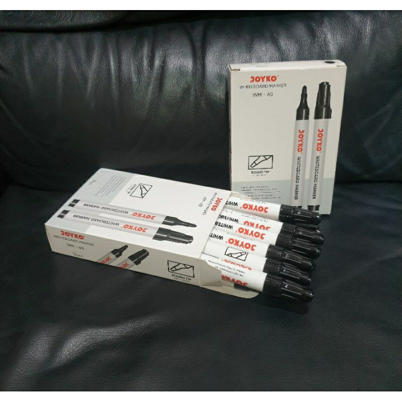 SPIDOL WHITEBOARD MARKER HITAM WM - 60 JOYKO