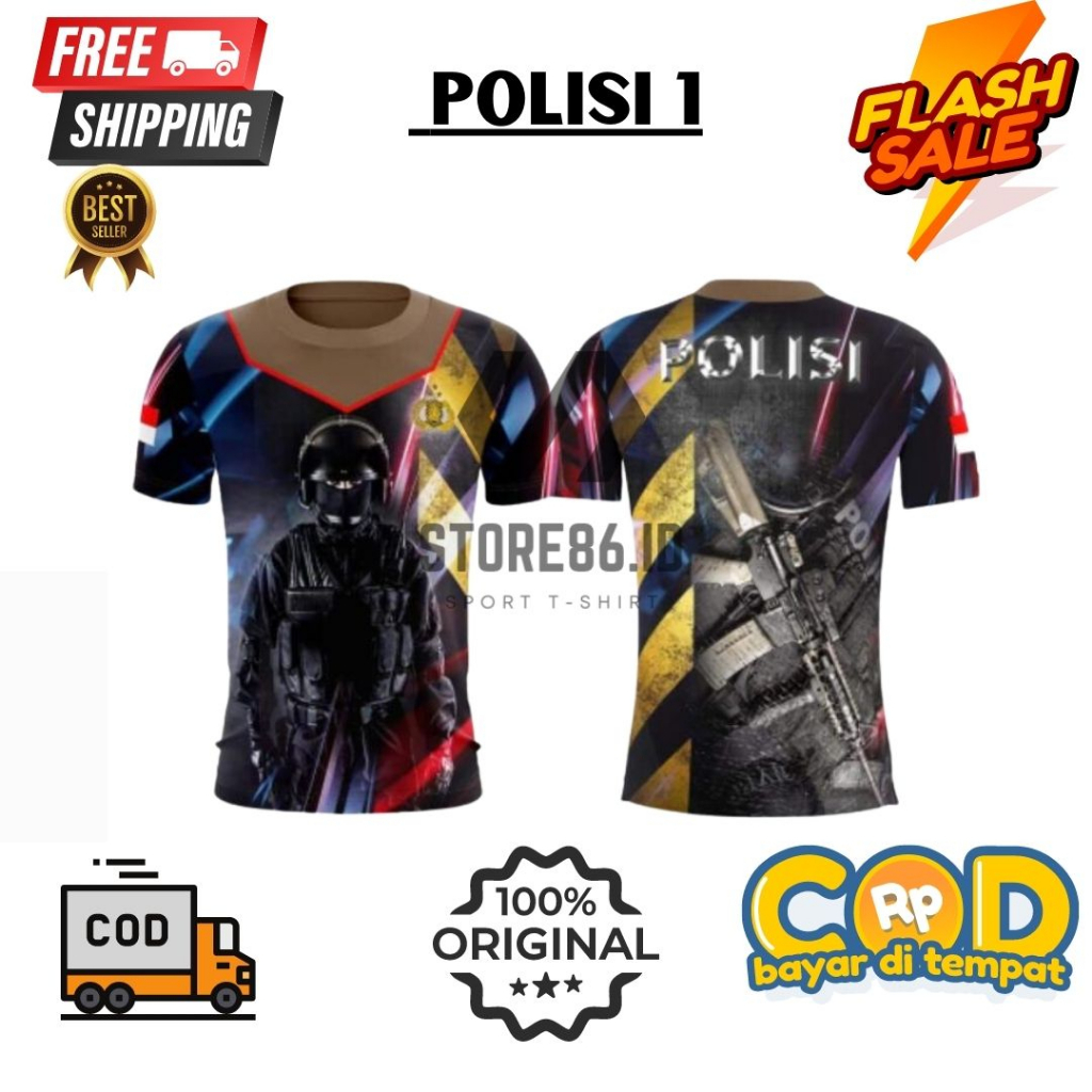 JERSEY POLISI FULLPRINT SUBLIME / KAOS POLISI DRIFIT / JERSEY POLISI/ FULL PRINTING