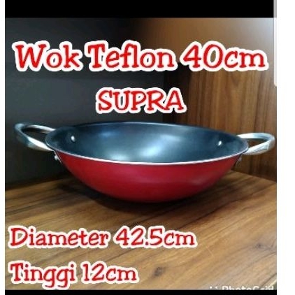 penggorengan Wok Teflon SUPRA 40 CM wajan