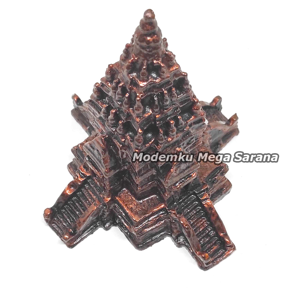 Souvenir Miniatur Candi Prambanan Temple Empat Pintu Fiber 12x12x14 cm Cinderamata Oleh Oleh Khas Jogja Indonesia