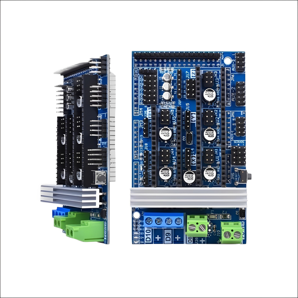 [HAEBOT] Ramps 1.6 Shield Motor Driver CNC 3D Printer Controller Engraver Marlin GRBL 5 Axis Arduino Mega DRV8825 A4988 TMC2100 Mikrostepping Nema 17