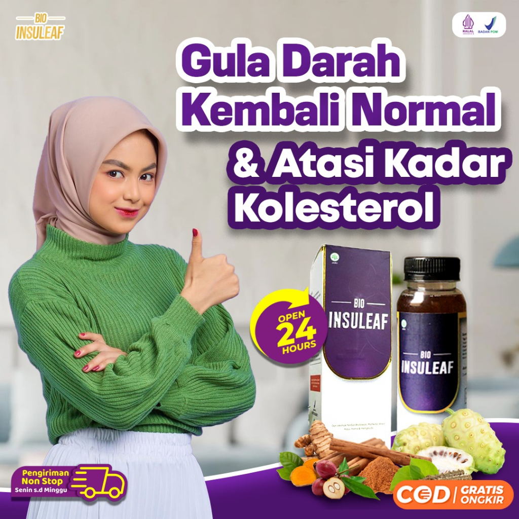 

Bio Insuleaf Herbal Diabetes Cepat Atasi Gula Darah Kencing Manis Kolesterol Asam Urat 250ml