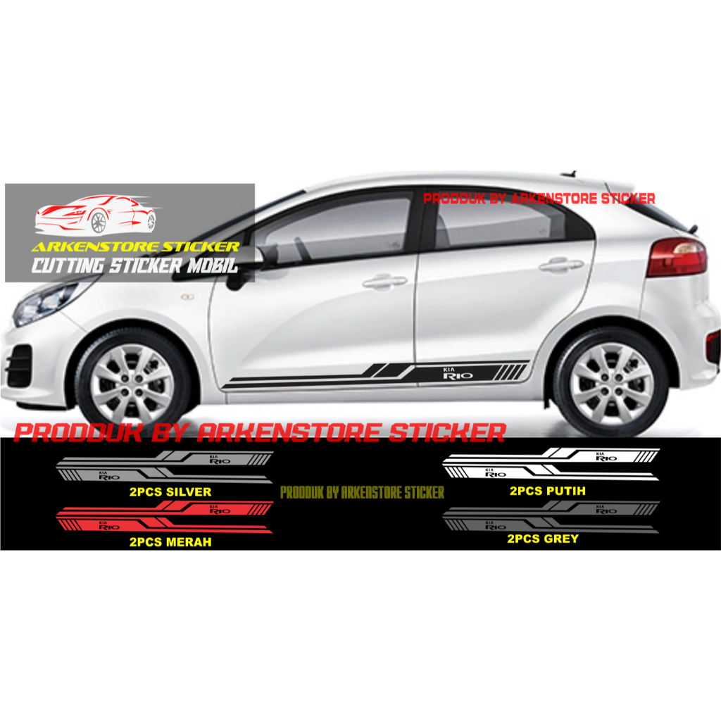 new sticker mobil rio cutting sticker mobil kia rio terbaru
