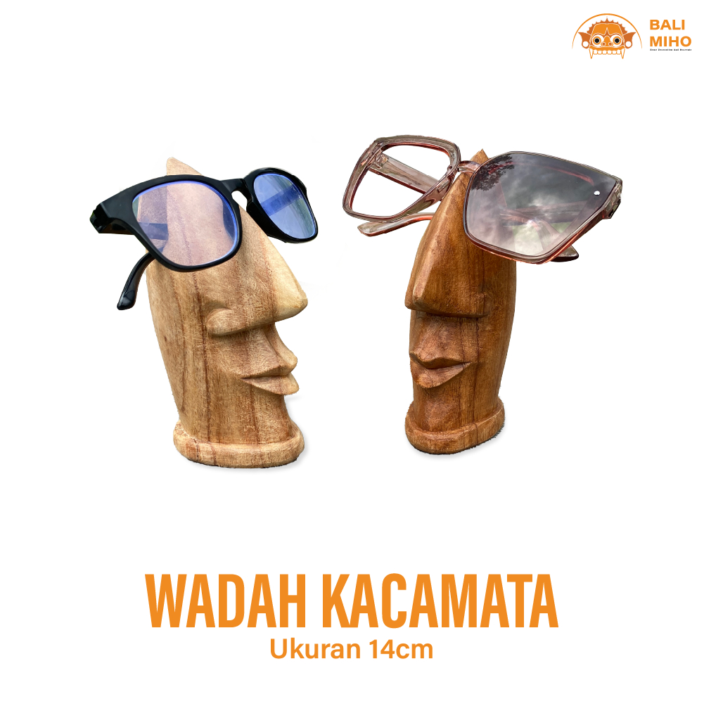 Tempat Kacamata Kayu - Tempat Kacamata Unik - Stand Kacamata Kayu - Penyangga Kacamata - Tempat Kaca