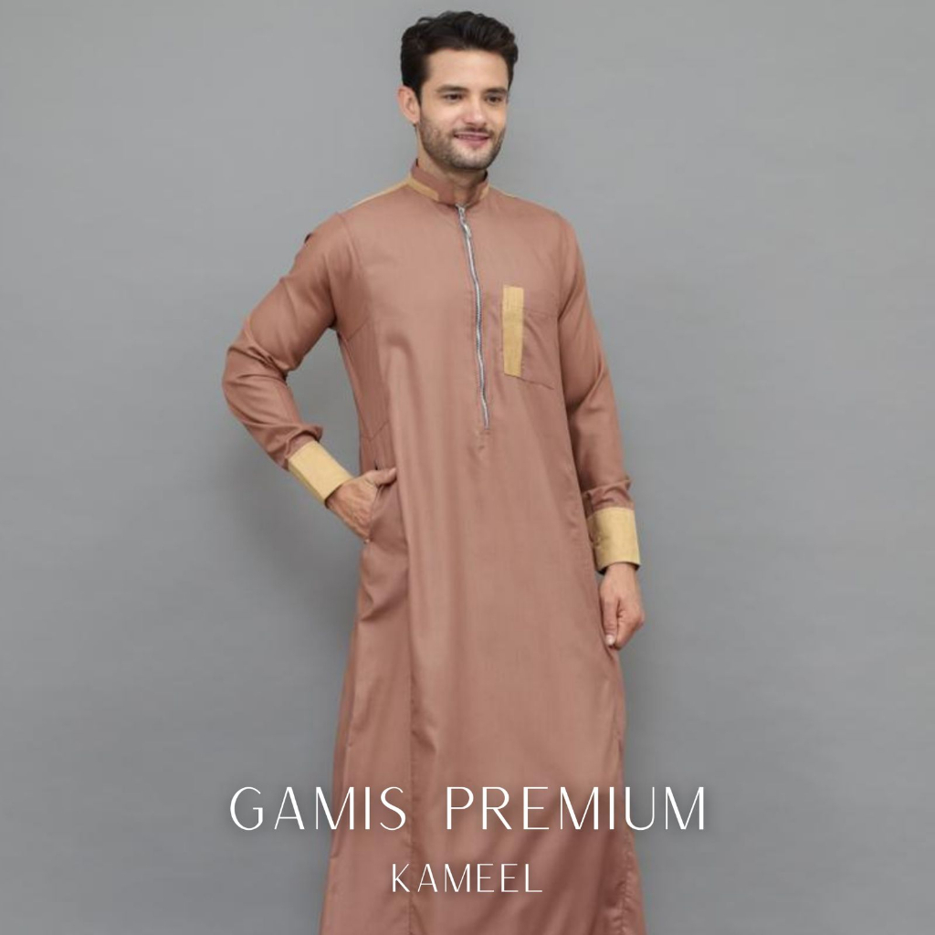 Gamis Kameel Jubah Preimum I gamis pria premium I gamis manset Jubah Premium Jubah Pria Jubah Premium Pria Dewasa