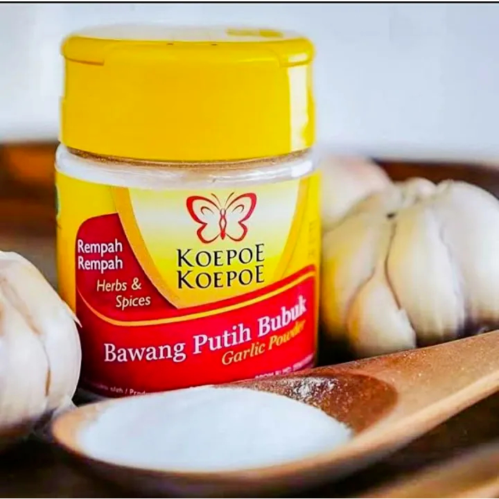 

Koepoe Koepoe (kupu Kupu) Bawang Putih Bubuk / Garlic Powder 64 gr (Flavour) | BPOM RI ✅