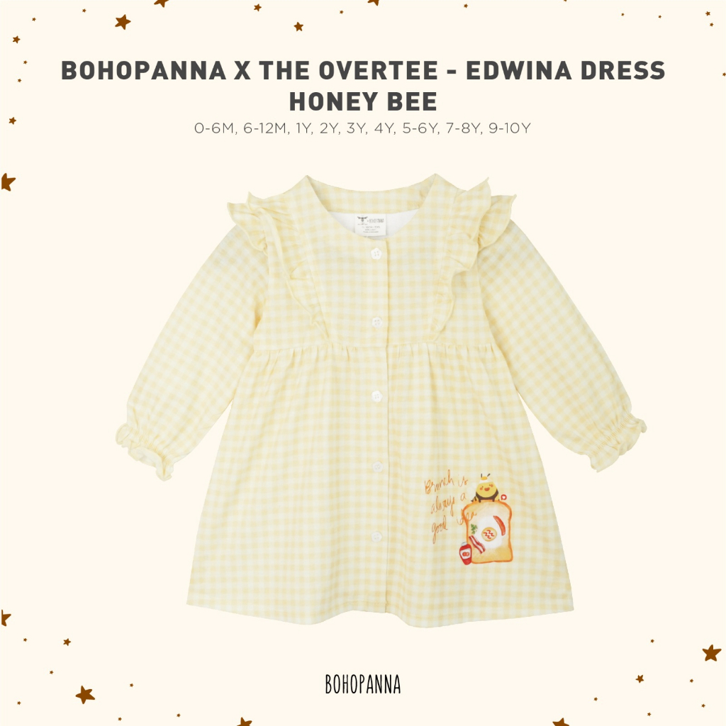 BOHOPANNA - BOHOPANNA X THE OVERTEE - EDWINA DRESS - DressAnak Perempuan