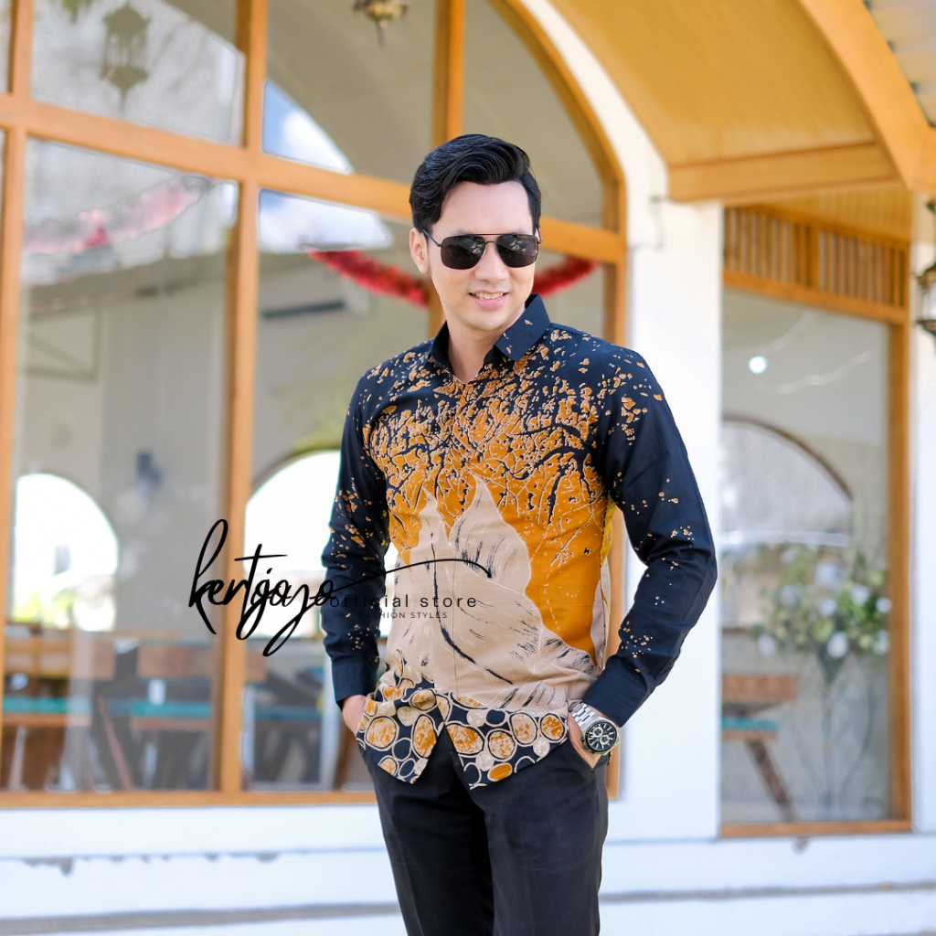 Batik pria modern slimfit Baju Batik Pria Lengan Panjang slimfit baju batik pria MODERN Slimfit premium baju seragam BATIK KERTOJOYO KJ042 kemeja batik pria lengan panjang full furing baju batik alisan Kemeja batik slimfit batik premium laskala PRABUSENO