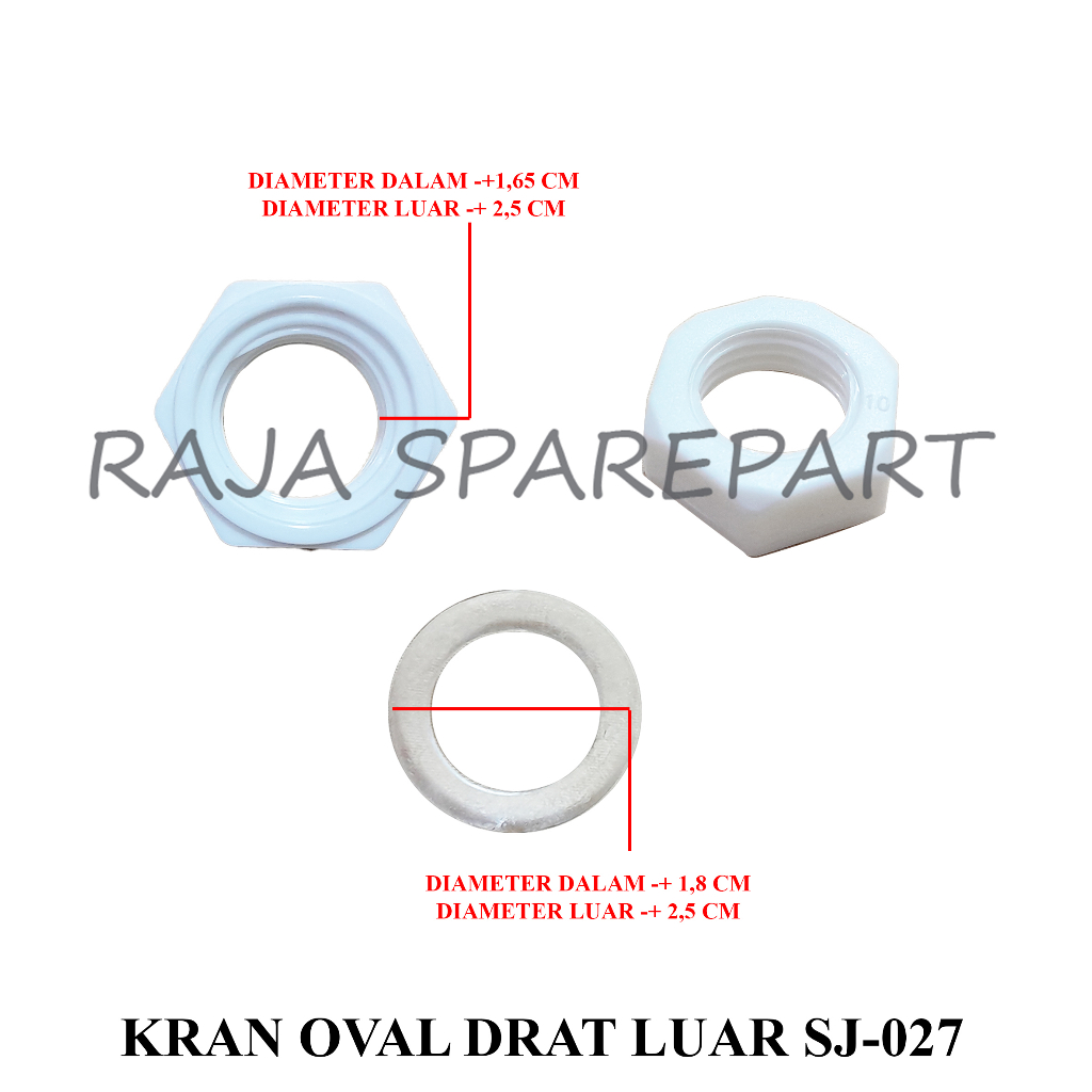 KRAN DISPENSER SET/KERAN/KRAN OVAL DRAT LUAR SJ-027