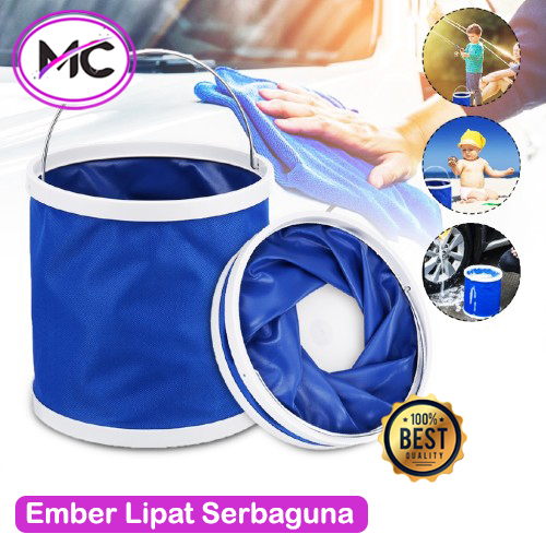 Ember Lipat Portable Multifungsi Ember Cuci Motor Mobil Foldable Bucket Waterproof Ember Outdoor Praktis Tempat Penyimpanan Barang