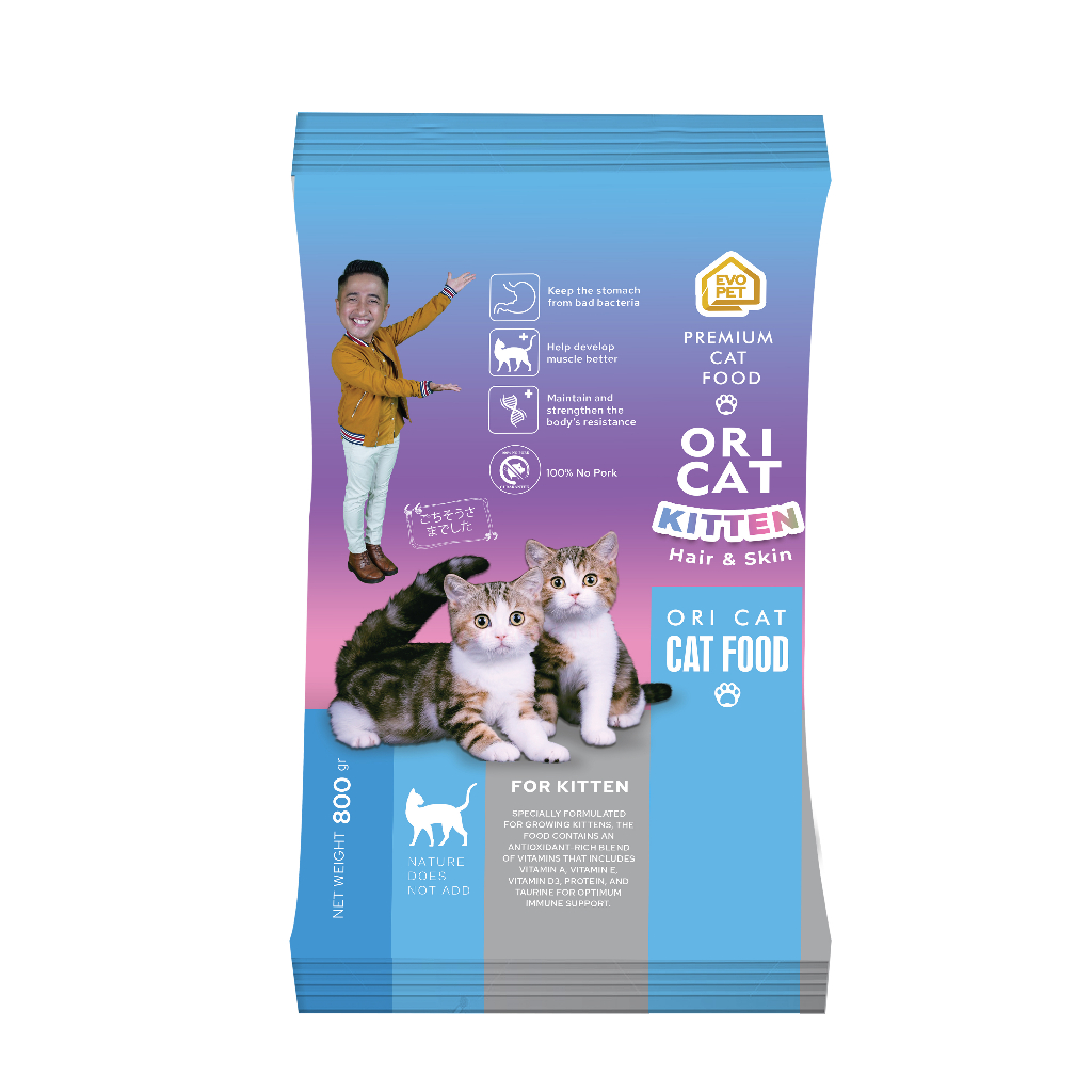 Ori Cat Kitten freshpack 800 gram Baim Wong oricat kitten setara cat choize kitten 800gr Nafa Shop 168