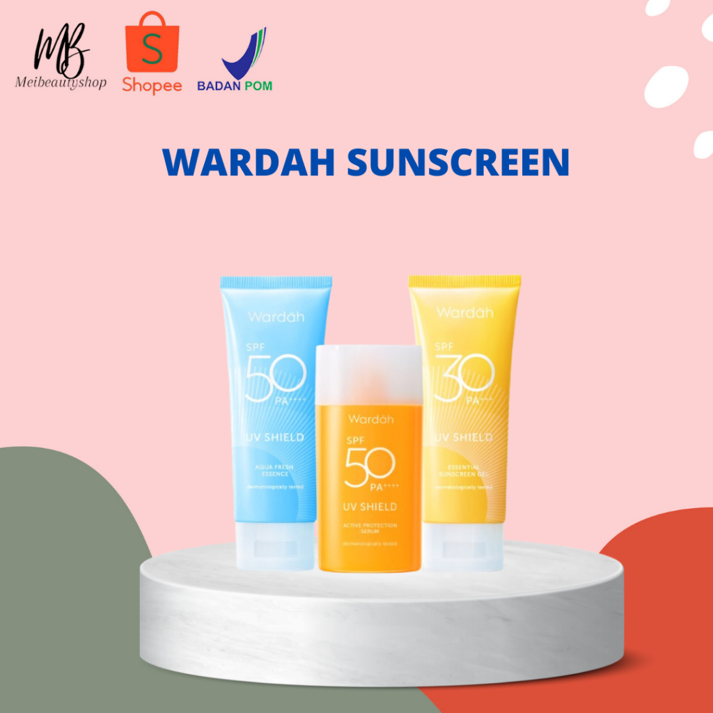 Wardah UV Shield Essential Sunscreen Gel SPF 30 PA |SPF 50 PA ++++ 40 ml